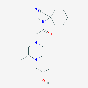 N-(1-cyanocyclohexyl)-2-[4-(2-hydroxypropyl)-3-methylpiperazin-1-yl]-N-methylacetamide