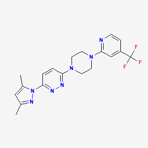 3-(3,5-Dimethylpyrazol-1-yl)-6-[4-[4-(trifluoromethyl)pyridin-2-yl]piperazin-1-yl]pyridazine