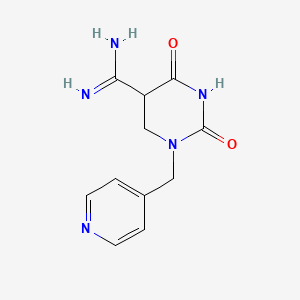 2,4-Dioxo-1-(4-pyridinylmethyl)hexahydro-5-pyrimidinecarboximidamide