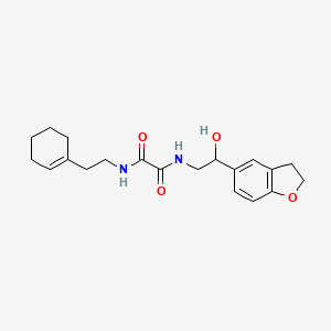 molecular formula C20H26N2O4 B2469618 N'-[2-(cyclohex-1-en-1-yl)ethyl]-N-[2-(2,3-dihydro-1-benzofuran-5-yl)-2-hydroxyethyl]ethanediamide CAS No. 1706128-01-9