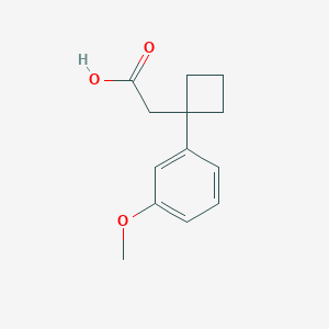 2-[1-(3-Methoxyphenyl)cyclobutyl]aceticacid