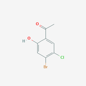 molecular formula C8H6BrClO2 B2469630 1-(4-Bromo-5-chloro-2-hydroxyphenyl)ethanone CAS No. 1154415-17-4