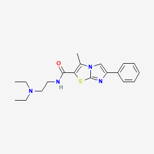 molecular formula C19H24N4OS B2469633 N-(2-(diethylamino)ethyl)-3-methyl-6-phenylimidazo[2,1-b]thiazole-2-carboxamide CAS No. 852133-15-4