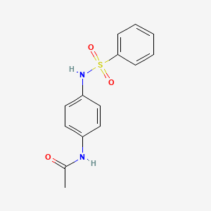 molecular formula C14H14N2O3S B2469637 N-{4-[(phenylsulfonyl)amino]phenyl}acetamide CAS No. 27022-75-9