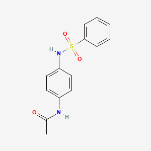 molecular formula C14H14N2O3S B2469637 N-[4-(benzenesulfonamido)phenyl]acetamide CAS No. 27022-75-9