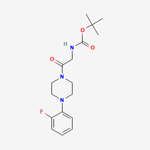 1-Tert-butoxycarbonyl-2-[4-(2-fluorophenyl)piperazin-1-yl]-2-oxoethylamine