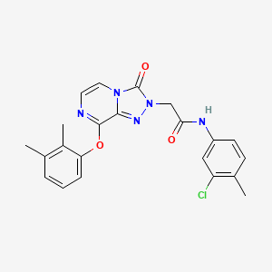 molecular formula C22H20ClN5O3 B2469649 N-(3-chloro-4-methylphenyl)-2-(8-(2,3-dimethylphenoxy)-3-oxo-[1,2,4]triazolo[4,3-a]pyrazin-2(3H)-yl)acetamide CAS No. 1251621-65-4