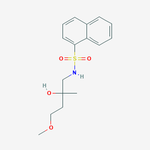molecular formula C16H21NO4S B2469661 N-(2-hydroxy-4-methoxy-2-methylbutyl)naphthalene-1-sulfonamide CAS No. 2319639-12-6