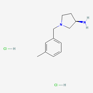 molecular formula C12H20Cl2N2 B2469708 (R)-1-(3-Methylbenzyl)pyrrolidin-3-amine dihydrochloride CAS No. 1349699-78-0