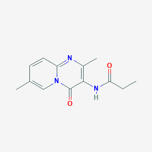 molecular formula C13H15N3O2 B2469709 N-(2,7-dimethyl-4-oxo-4H-pyrido[1,2-a]pyrimidin-3-yl)propionamide CAS No. 946235-11-6