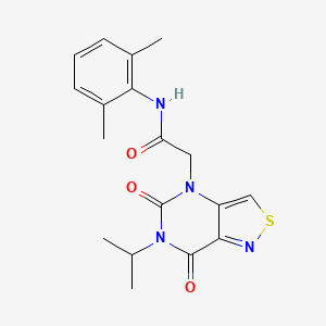N-(2,6-dimethylphenyl)-2-(6-isopropyl-5,7-dioxo-6,7-dihydroisothiazolo[4,3-d]pyrimidin-4(5H)-yl)acetamide