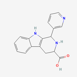 molecular formula C17H15N3O2 B2469713 1-Pyridin-3-yl-2,3,4,9-tetrahydro-1H-beta-carboline-3-carboxylic acid CAS No. 462630-19-9