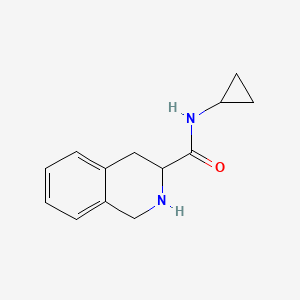 molecular formula C13H16N2O B2469716 N-cyclopropyl-1,2,3,4-tetrahydroisoquinoline-3-carboxamide CAS No. 1163301-35-6