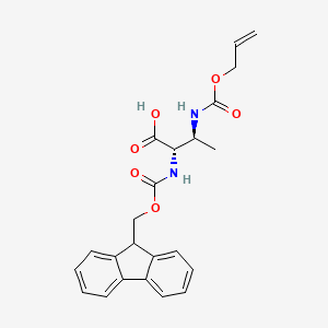 molecular formula C23H24N2O6 B2469722 Fmoc-ss-dab(3-aloc)-oh CAS No. 1272754-91-2