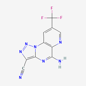 5-Amino-8-(trifluoromethyl)pyrido[2,3-e][1,2,3]triazolo[1,5-a]pyrimidine-3-carbonitrile