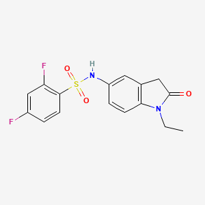 N-(1-ethyl-2-oxoindolin-5-yl)-2,4-difluorobenzenesulfonamide