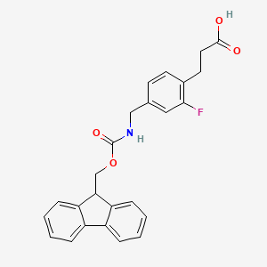 3-{4-[({[(9H-fluoren-9-yl)methoxy]carbonyl}amino)methyl]-2-fluorophenyl}propanoic acid