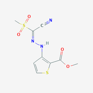 molecular formula C9H9N3O4S2 B2469772 HIF-2a translation inhibitor CAS No. 882268-69-1