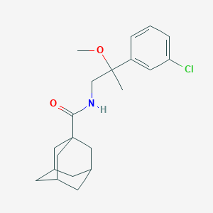 molecular formula C21H28ClNO2 B2469775 N-[2-(3-chlorophenyl)-2-methoxypropyl]adamantane-1-carboxamide CAS No. 1795302-30-5