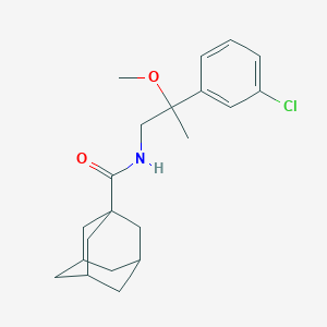 (3r,5r,7r)-N-(2-(3-chlorophenyl)-2-methoxypropyl)adamantane-1-carboxamide