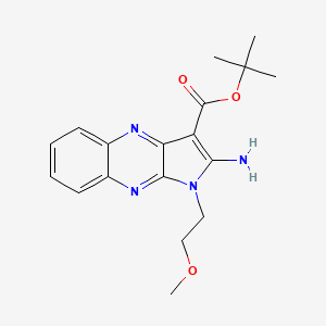 tert-butyl 2-amino-1-(2-methoxyethyl)-1H-pyrrolo[2,3-b]quinoxaline-3-carboxylate