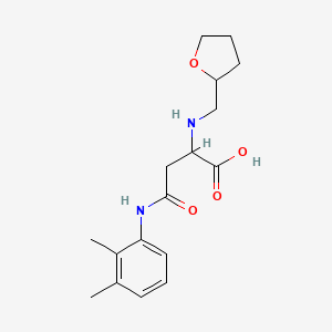 4-(2,3-Dimethylanilino)-4-oxo-2-(oxolan-2-ylmethylamino)butanoic acid