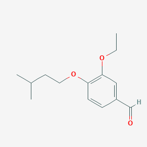 molecular formula C14H20O3 B2469791 3-乙氧基-4-(3-甲基丁氧基)苯甲醛 CAS No. 85259-29-6