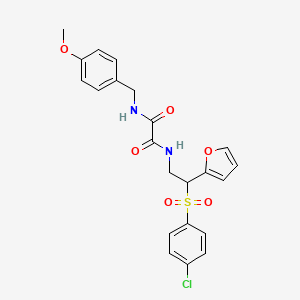 N-[2-[(4-chlorophenyl)sulfonyl]-2-(2-furyl)ethyl]-N'-(4-methoxybenzyl)ethanediamide