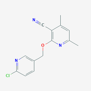 2-[(6-Chloro-3-pyridinyl)methoxy]-4,6-dimethylnicotinonitrile
