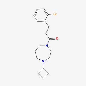 3-(2-Bromophenyl)-1-(4-cyclobutyl-1,4-diazepan-1-yl)propan-1-one
