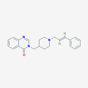molecular formula C23H25N3O B2469894 3-({1-[(2E)-3-phenylprop-2-en-1-yl]piperidin-4-yl}methyl)-3,4-dihydroquinazolin-4-one CAS No. 2380195-81-1