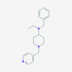 molecular formula C20H27N3 B246990 N-benzyl-N-ethyl-1-(pyridin-4-ylmethyl)piperidin-4-amine 