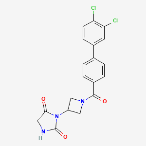 3-(1-(3',4'-Dichloro-[1,1'-biphenyl]-4-carbonyl)azetidin-3-yl)imidazolidine-2,4-dione