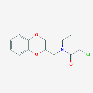 2-chloro-N-(2,3-dihydro-1,4-benzodioxin-2-ylmethyl)-N-ethylacetamide