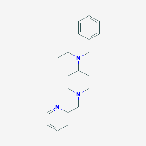 molecular formula C20H27N3 B246991 N-benzyl-N-ethyl-1-(pyridin-2-ylmethyl)piperidin-4-amine 