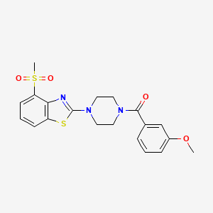 (3-Methoxyphenyl)(4-(4-(methylsulfonyl)benzo[d]thiazol-2-yl)piperazin-1-yl)methanone