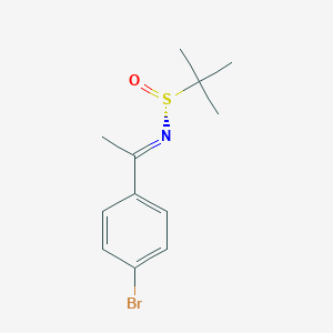 B2469940 (R,E)-N-(1-(4-Bromophenyl)ethylidene)-2-methylpropane-2-sulfinamide CAS No. 1300718-65-3; 911372-48-0