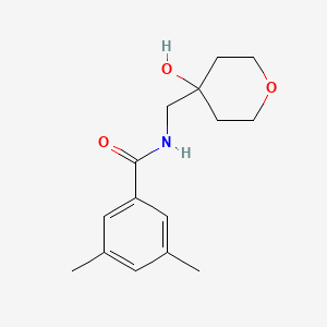 molecular formula C15H21NO3 B2469973 N-[(4-hydroxyoxan-4-yl)methyl]-3,5-dimethylbenzamide CAS No. 1351647-07-8
