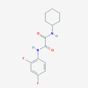 molecular formula C14H16F2N2O2 B2469983 N1-cyclohexyl-N2-(2,4-difluorophenyl)oxalamide CAS No. 898356-54-2