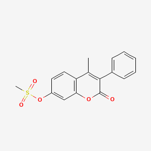 B2470001 4-methyl-2-oxo-3-phenyl-2H-chromen-7-yl methanesulfonate CAS No. 869080-75-1