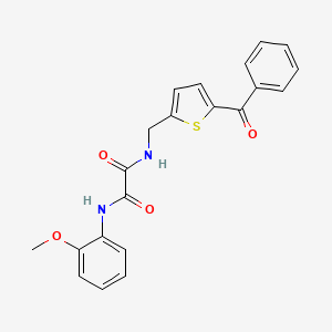 molecular formula C21H18N2O4S B2470016 N-[(5-benzoylthiophen-2-yl)methyl]-N'-(2-methoxyphenyl)ethanediamide CAS No. 1797963-15-5