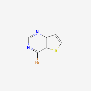 molecular formula C6H3BrN2S B2470049 4-Bromothieno[3,2-d]pyrimidine CAS No. 16285-70-4; 21586-25-4