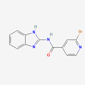 molecular formula C13H9BrN4O B2470125 N-(1H-1,3-benzodiazol-2-yl)-2-bromopyridine-4-carboxamide CAS No. 1912320-95-6