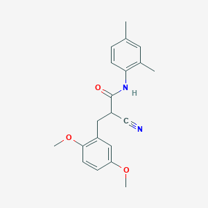 molecular formula C20H22N2O3 B2470146 2-cyano-3-(2,5-dimethoxyphenyl)-N-(2,4-dimethylphenyl)propanamide CAS No. 1260914-64-4