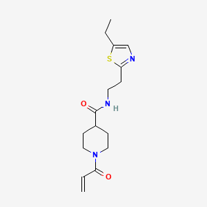 B2470147 N-[2-(5-Ethyl-1,3-thiazol-2-yl)ethyl]-1-prop-2-enoylpiperidine-4-carboxamide CAS No. 2361762-50-5