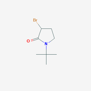 molecular formula C8H14BrNO B2470153 3-Bromo-1-tert-butylpyrrolidin-2-one CAS No. 1343578-30-2