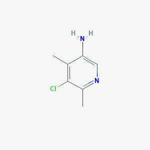 molecular formula C7H9ClN2 B2470167 5-Chloro-4,6-dimethylpyridin-3-amine CAS No. 890092-26-9