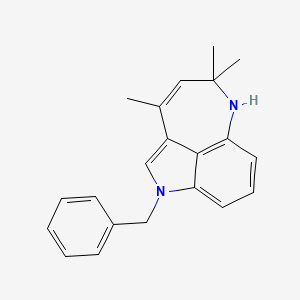 B2470217 1-Benzyl-3,5,5-trimethyl-5,6-dihydro-1H-azepino[4,3,2-cd]indole CAS No. 1807988-27-7
