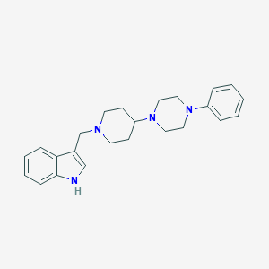 molecular formula C24H30N4 B247023 3-[[4-(4-phenylpiperazin-1-yl)piperidin-1-yl]methyl]-1H-indole 