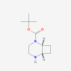 molecular formula C11H20N2O2 B2470231 Tert-butyl cis-2,5-diazabicyclo[4.2.0]octane-2-carboxylate CAS No. 2514607-31-7